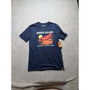 Eddie Bauer sunrise t shirt nwt size m navy blue
